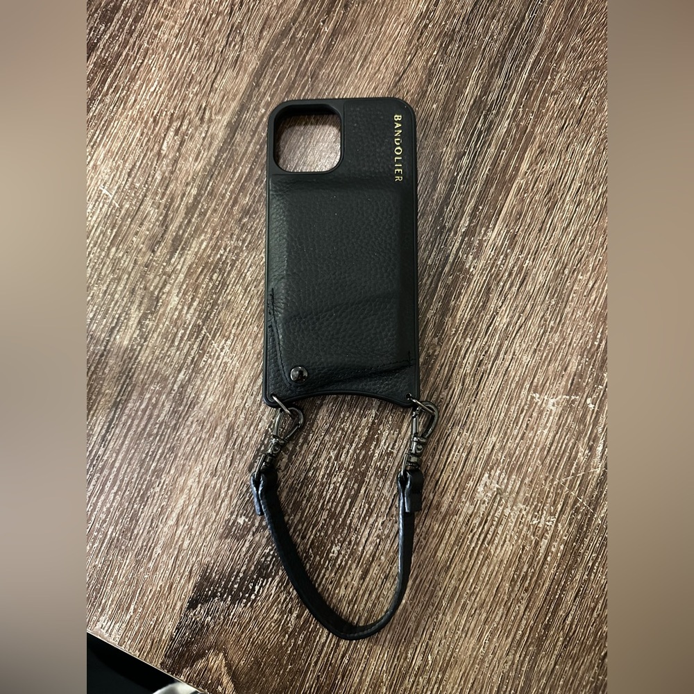 Bandolier iPhone 12 Pro case with wallet and wristlet